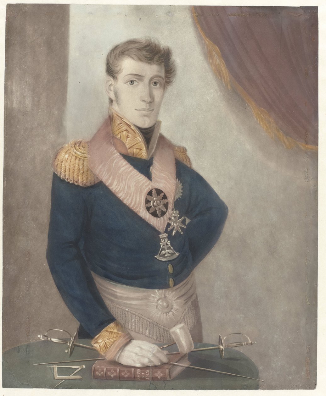 Alankomaiden prinssi Frederick vapaamuurarien suurmestarina, 1817 tekijältä Anonymous