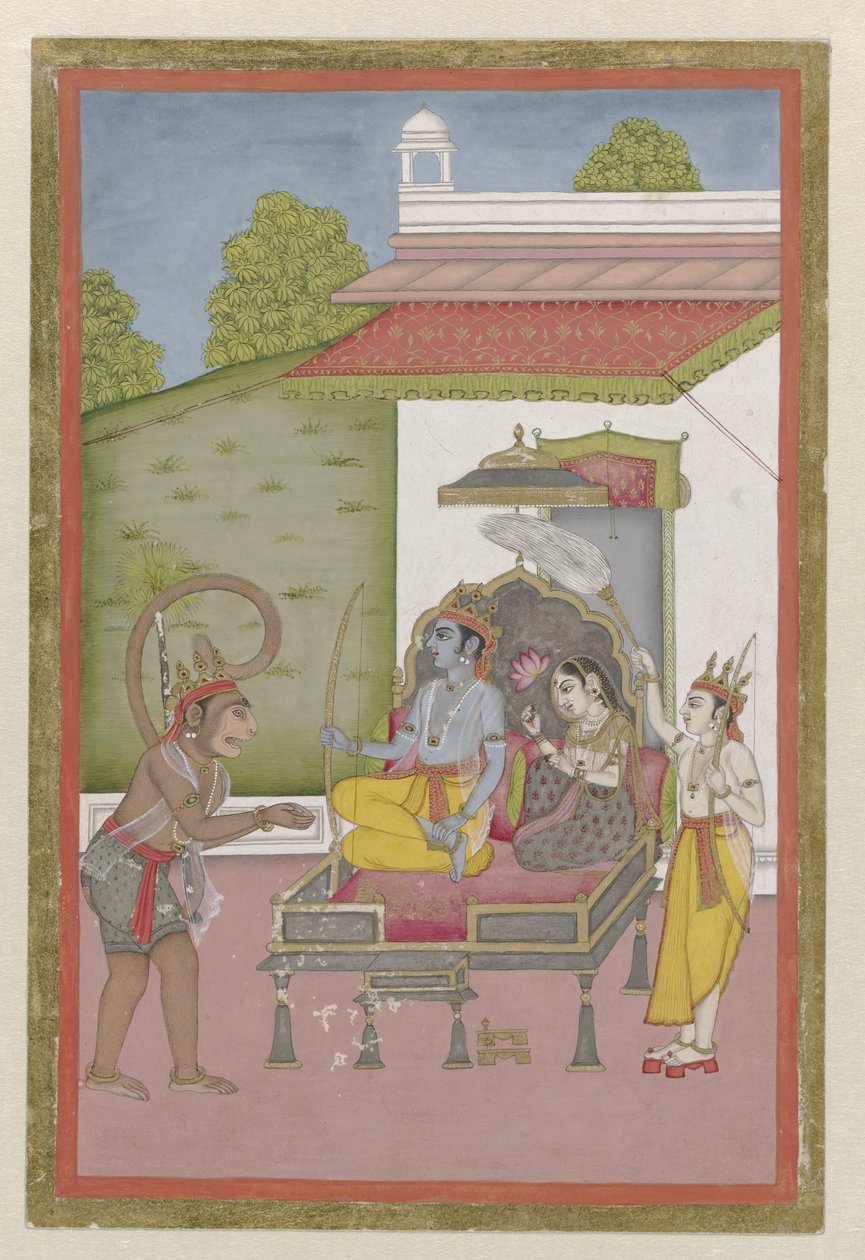 Rama ja Sita Enthroned tekijältä Anonymous