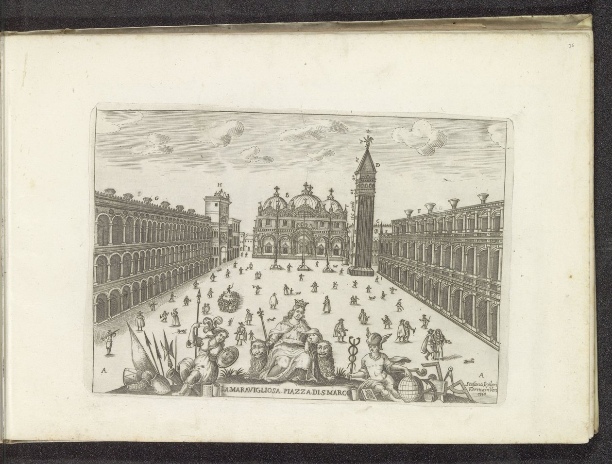 San Marcoplein Venetsiassa Ihana Piazza di San Marco (otsikko esineessä) tekijältä Anonymous