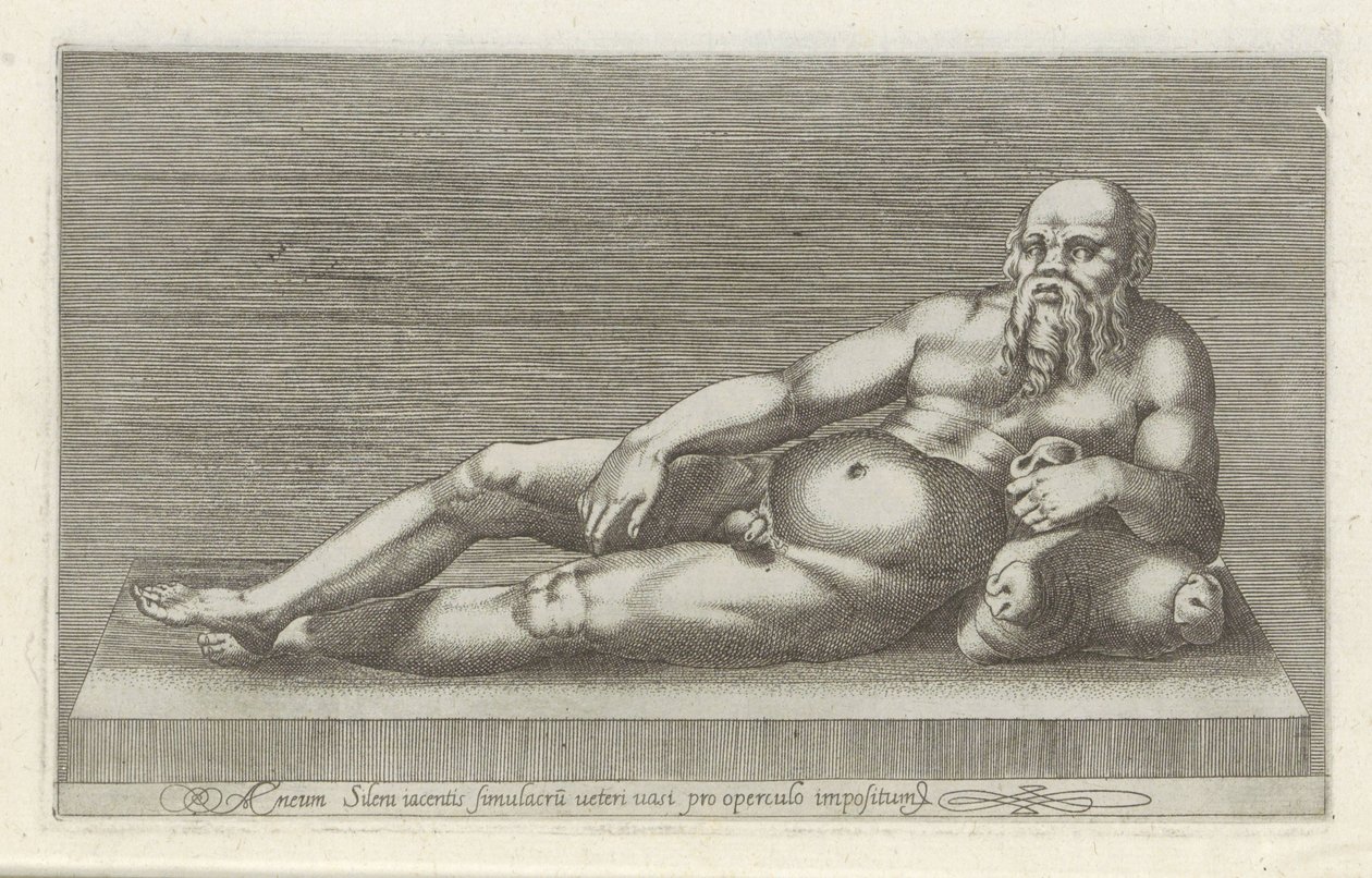 Escultura de Silenus Una estàtua de bronze d