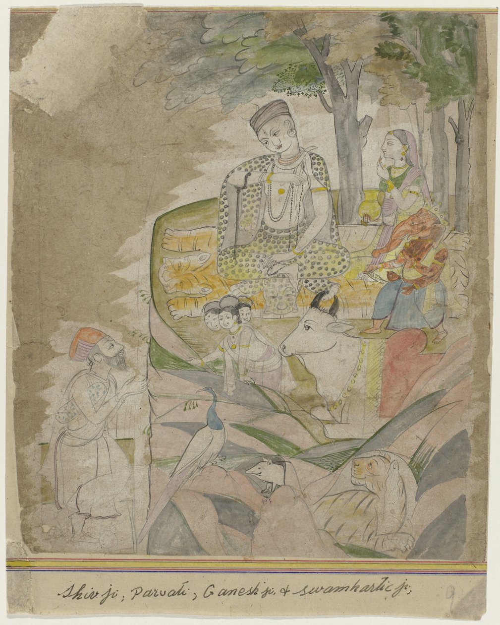 Shiva M Parvati Op Berg tekijältä Anonymous