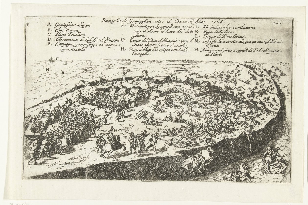 Jemmingenin taistelu, 1568 Battaglia di Geminghen sotto il Duca d