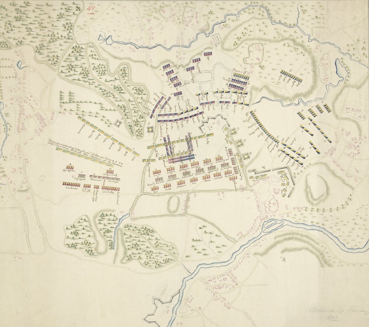 Taistelukäskyt Fontenoyn taistelussa 1745 tekijältä Anonymous
