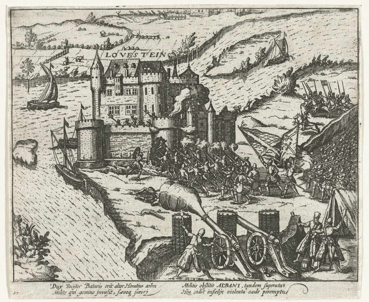 Herman de Ruiterin ottama Loevesteinin linna 1570 tekijältä Anonymous