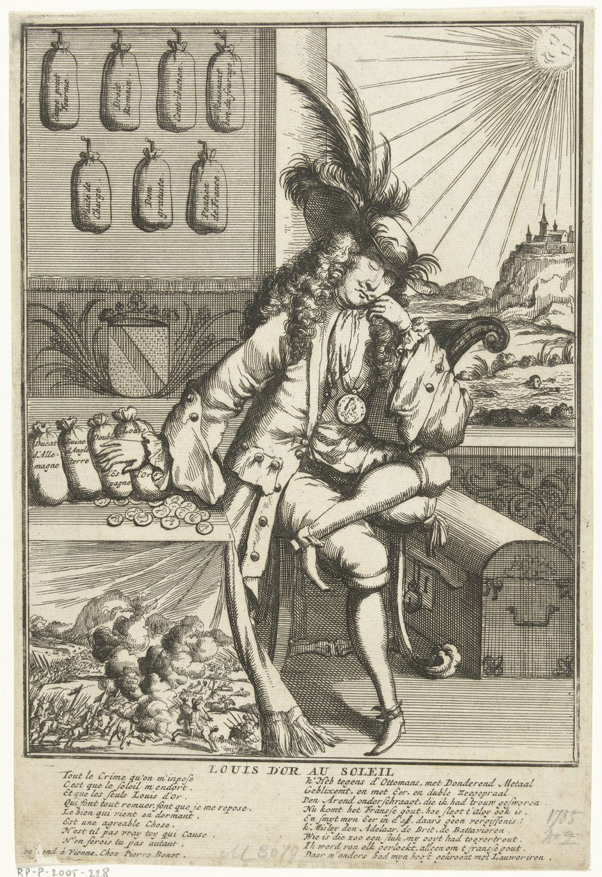 Sarjakuva Louis Willem van Baden-Badenista, 1705 Louis D