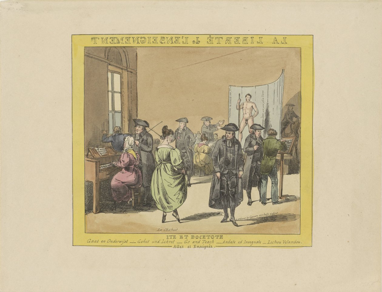 Sarjakuva koulutuksen vapaudesta, 1828 La liberté de l