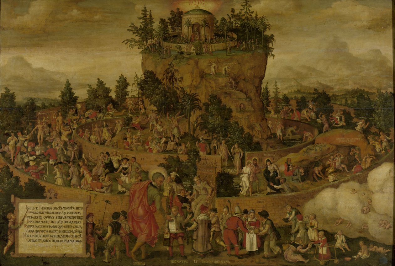 Tabula Cebetis (The Tabula of Cebes tai Ihmiselämän matka) tekijältä Anonymous
