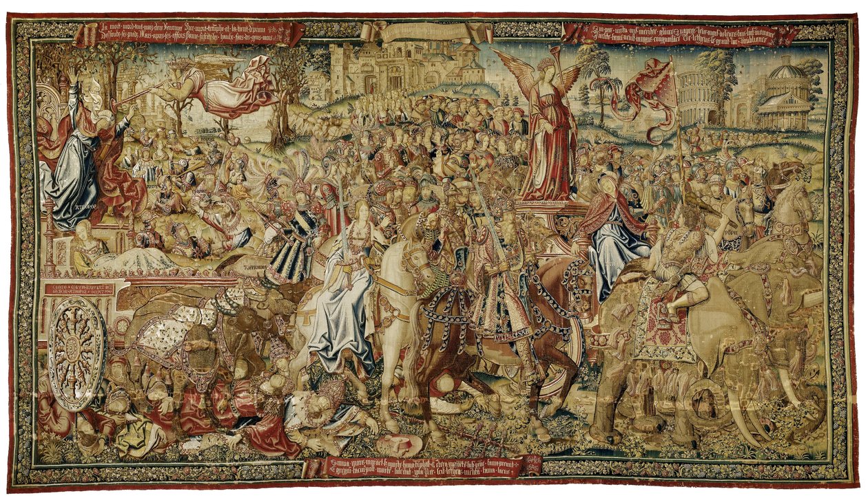 Kuuluisuuden voitto kuolemasta The Triumphs of Petrarch (sarjan nimi) tekijältä Anonymous