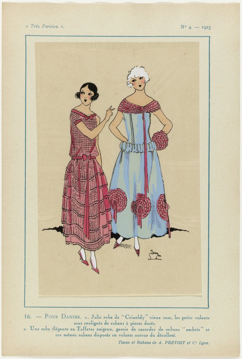 Molt parisenc, 1923, núm. 4: 16. - PER BALLAR. 1. Bonic vestit de Crisseldy... finlandès tekijältä Anonymous