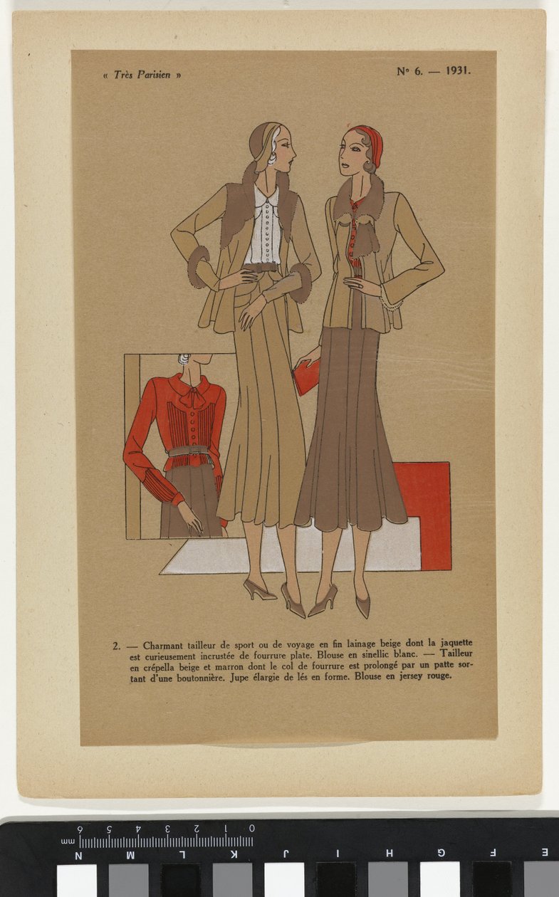 Erittäin pariisilainen. Muotia, tyylikkyyttä, eleganssia Hyvin pariisilainen, 1931, nro 6: 2. - Viehättävä urheilupuku... tekijältä Anonymous