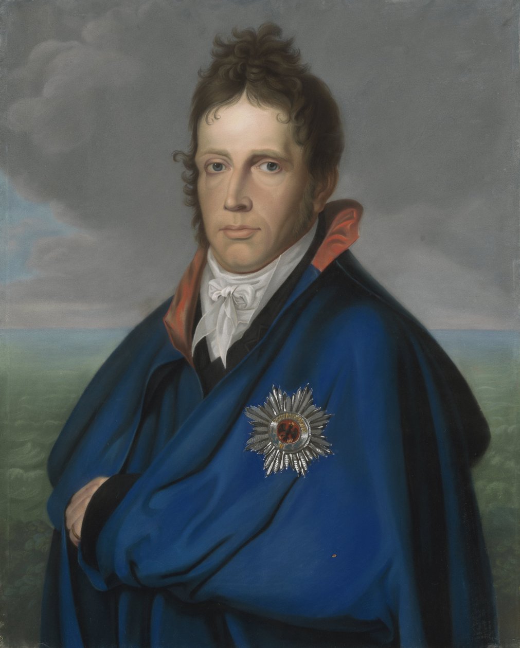 Willem Frederik (1772-1843), Orange-Nassaun perinnöllinen prinssi. Myöhemmin kuningas William I. Kutsuttiin "Vaipan muotokuvaksi" tekijältä Anonymous