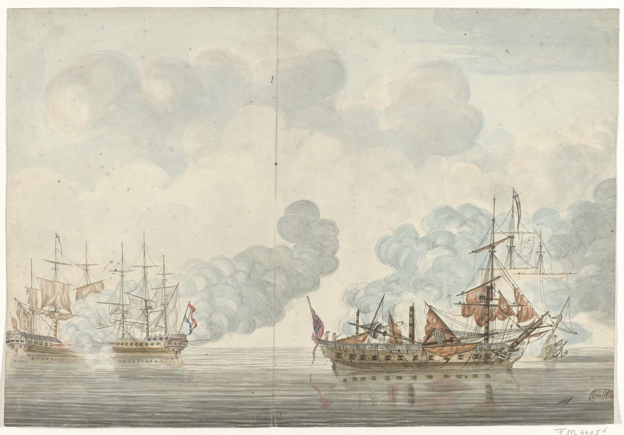 Cadizin meritaistelu 1781 tekijältä Anonymous