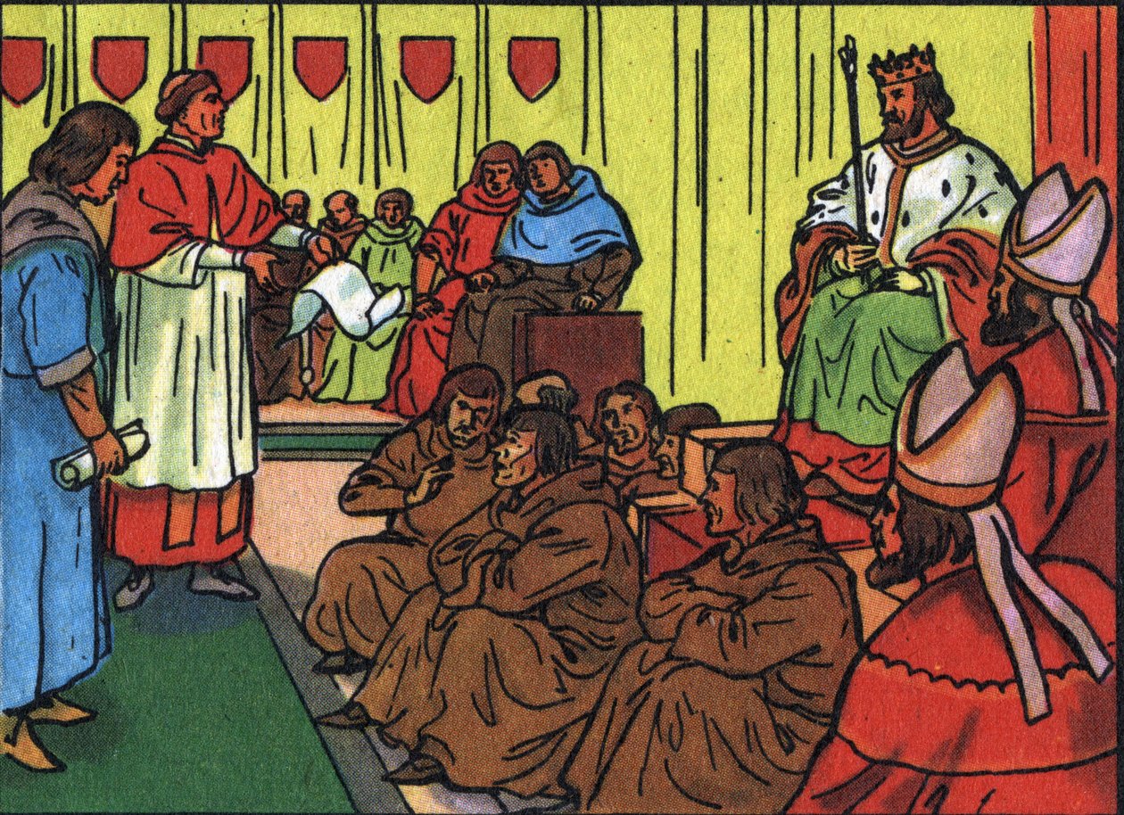 Charles-le-Badin (Charles the bad) oikeudenmukaisuuden sänky (Charles de Navarre) tekijältä Anonymous Anonymous