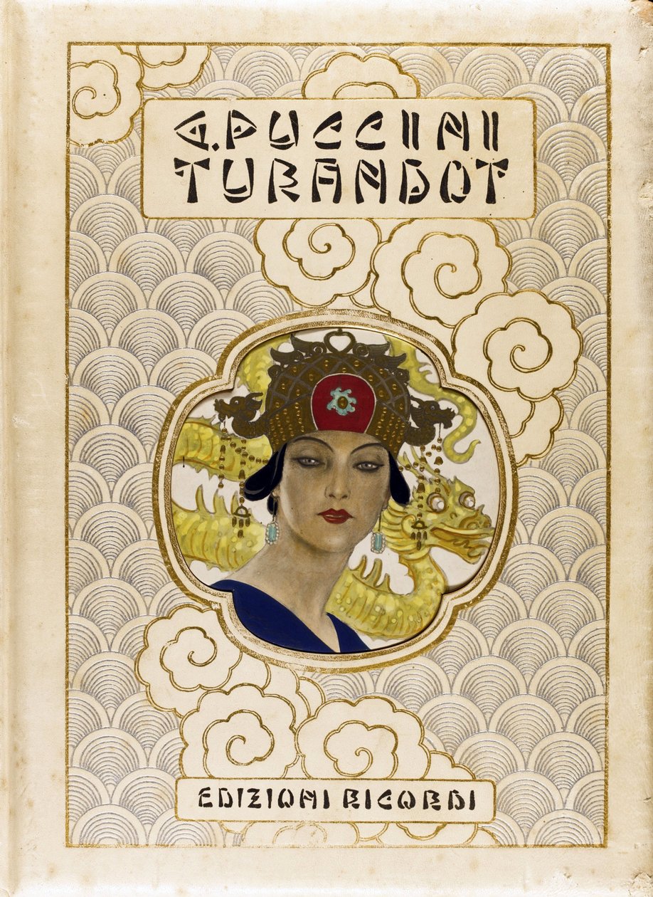 Giacomo Puccinin, Anonymous, Turandotin kirjan kansi tekijältä Anonymous Anonymous