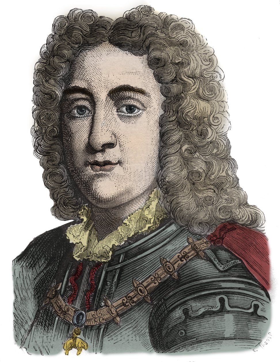 Kaarle VI, Pyhän Rooman keisari (1685-1740) - Kaarle Habsburg (Karl von Habsburg) (Pyhän valtakunnan Kaarle VI) 1685-1740 - Kaiverrus tekijältä Anonymous Anonymous