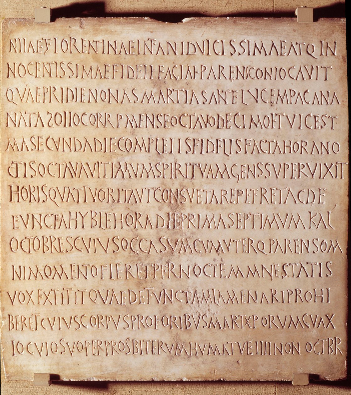Kristillinen antiikki: Catania-kirjoitukset, jotka kuvaavat kasteiden ja hautausriittien hallintatapaa, 4. vuosisadan alku. Louvre-museo Pariisissa tekijältä Anonymous Anonymous