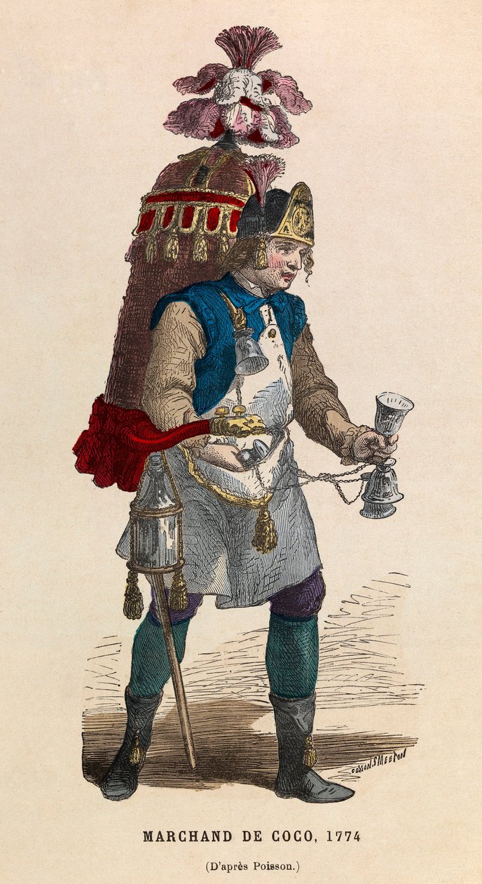Kookosmyyjä vuonna 1774 - yksityinen kokoelma tekijältä Anonymous Anonymous