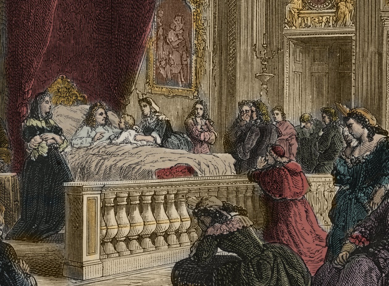 Ludvig XIV:n kuolema Versaillesissa 1. syyskuuta tekijältä Anonymous Anonymous