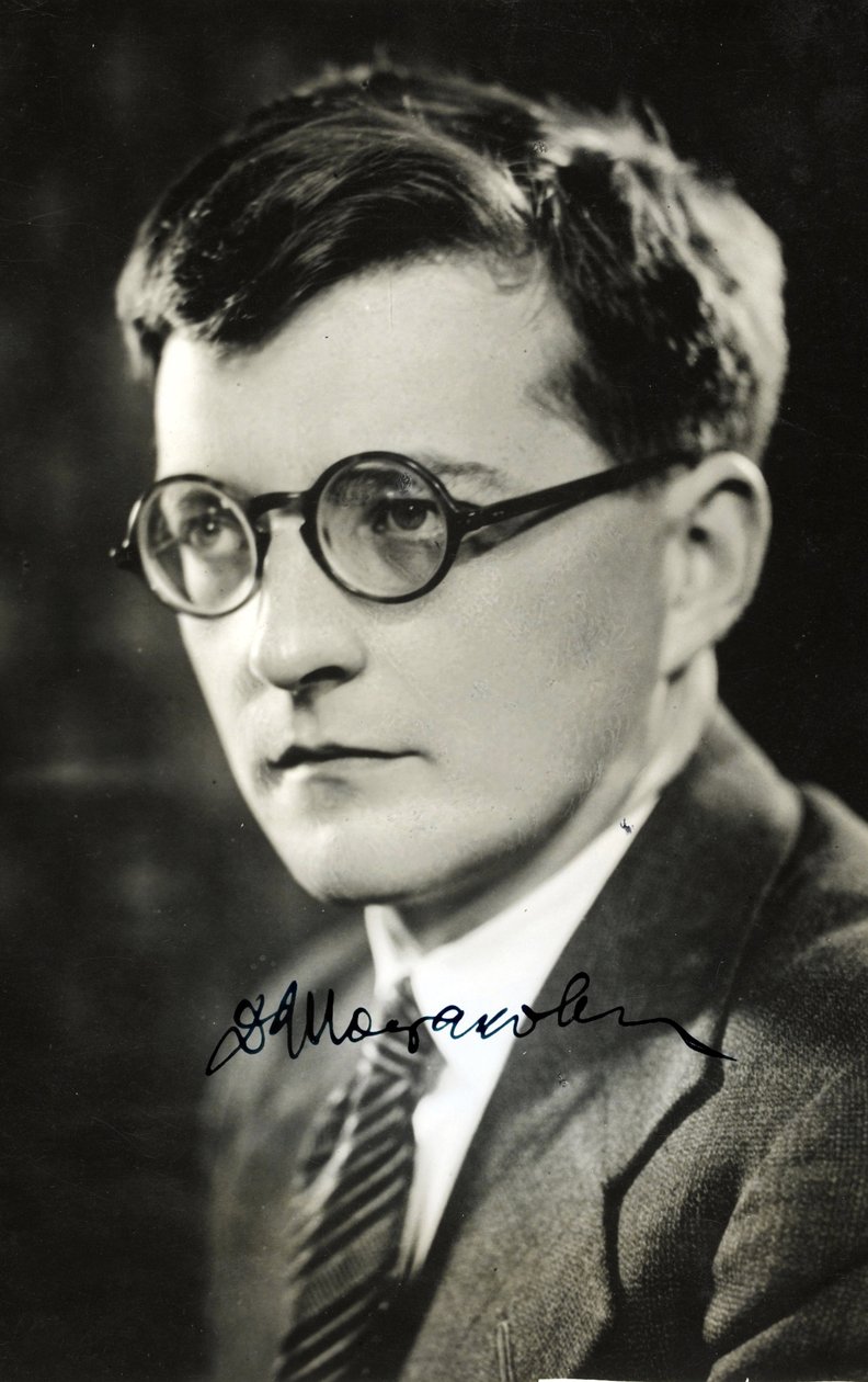 Dmitri Chostakovitsh - Muotokuva säveltäjä Dmitri Šostakovitšista (1906-1975) nimettömänä tekijältä Anonymous Anonymous