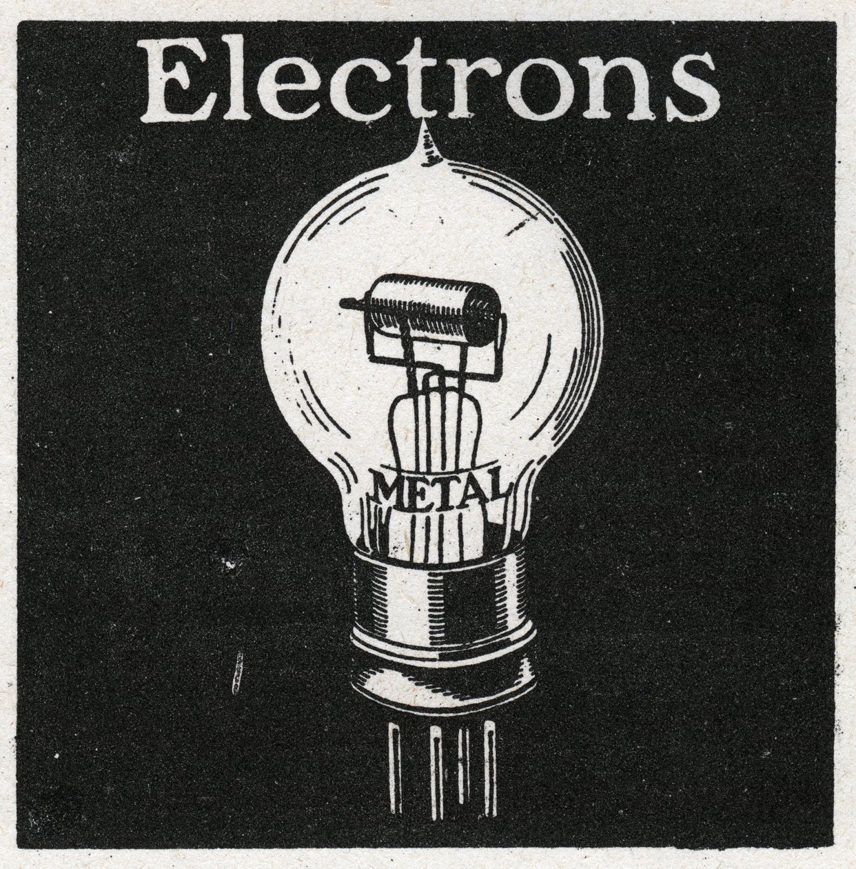Sähköilmiöt: elektronit. Anonyymi kuva vuodelta 1925. Yksityinen kokoelma. tekijältä Anonymous Anonymous