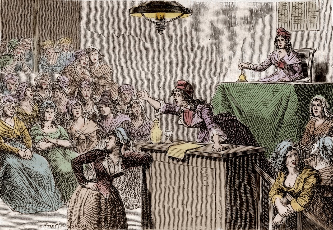 Ranskan vallankumous 1789 - 1799, poliittinen naisten kerho tekijältä Anonymous Anonymous