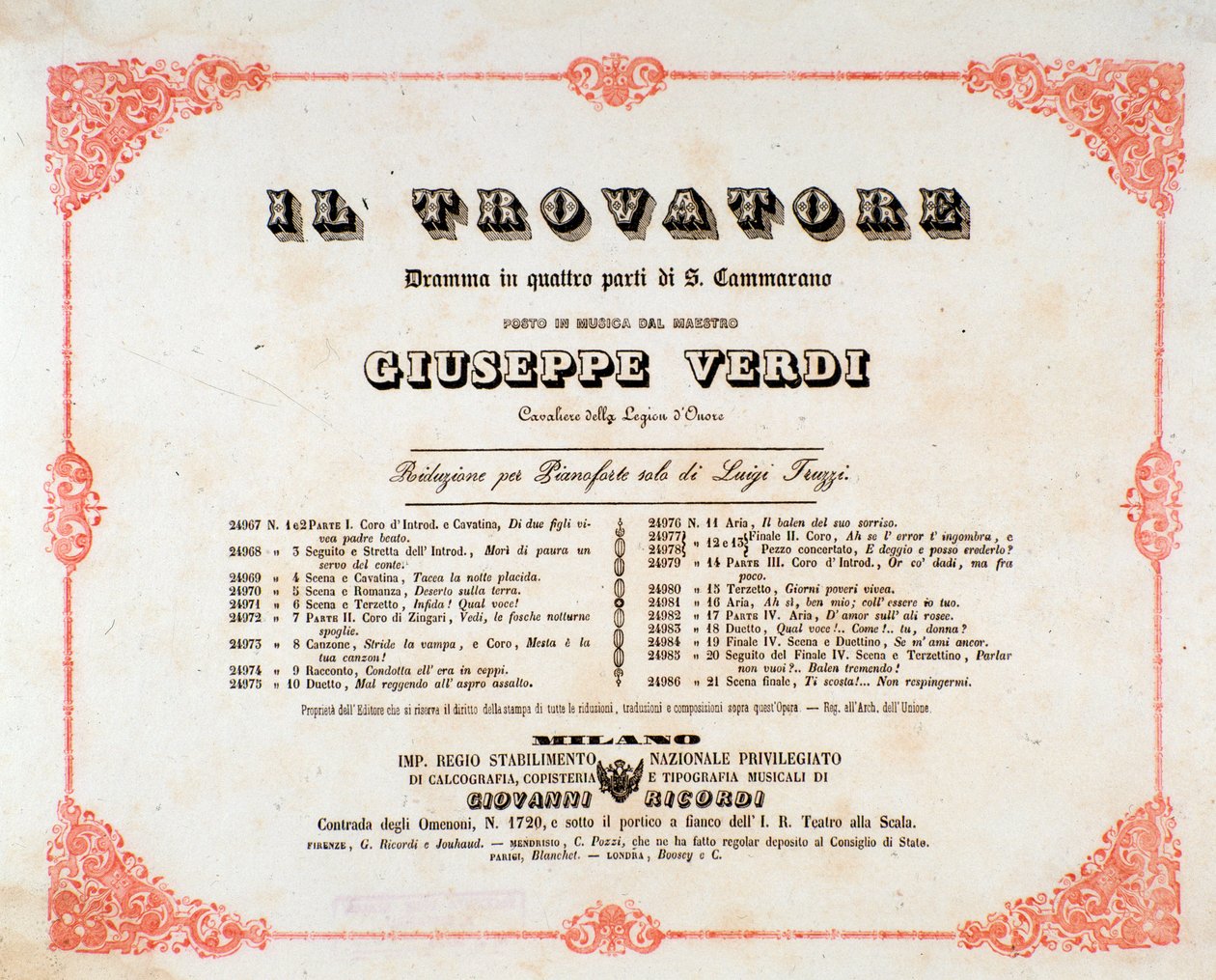 Giuseppe Verdin Il Trovatore (Trubaduuri) -oopperan esikuva tekijältä Anonymous Anonymous
