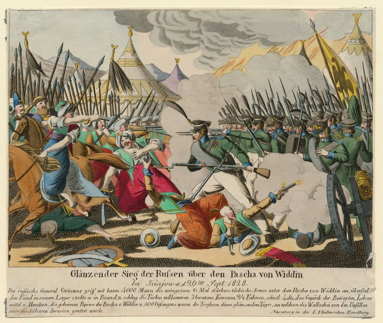Guerre russo-turque de 1828-1829 - Venäläisten loistava voitto Vidinin pashasta (Omer Pacha Latas tekijältä Anonymous Anonymous