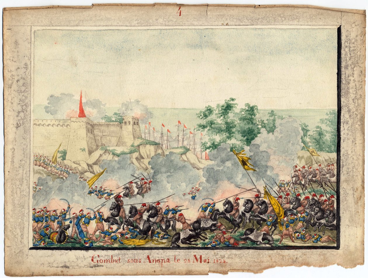 Guerre russo-turque de 1828-1829 - Anapan linnoituksen valloitus 23. kesäkuuta tekijältä Anonymous Anonymous