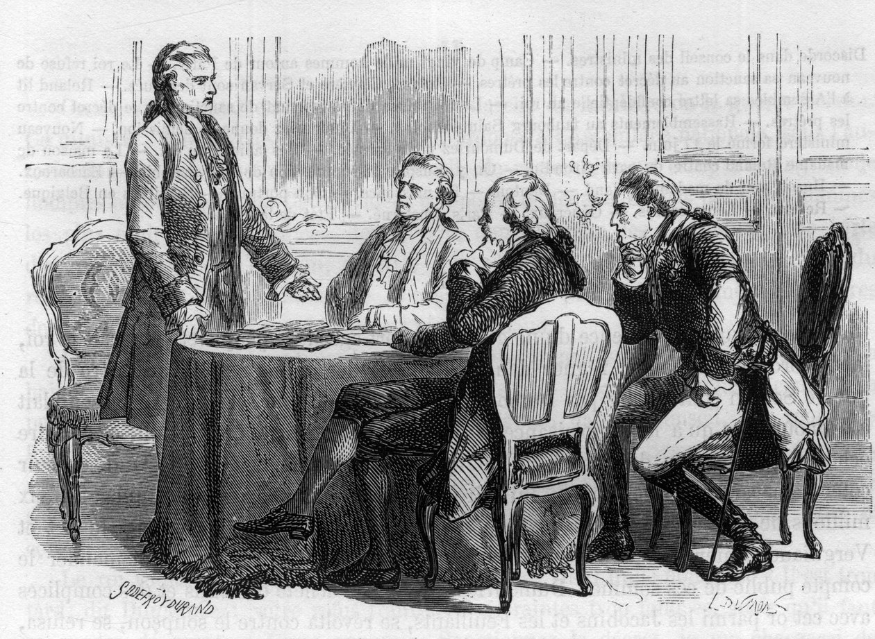 Jacques Mallet du Pan 1749-1800 - sveitsiläinen toimittaja ja poliittinen propagandisti Frankfurtin konferenssissa - vuonna 1792 hän lähti Pariisista Saksaan Louis XVI:n toimeksiannosta lähetystyöstä veljiensä ja Ranskaa vastaan liittoutuneiden hallitsijoi tekijältä Anonymous Anonymous