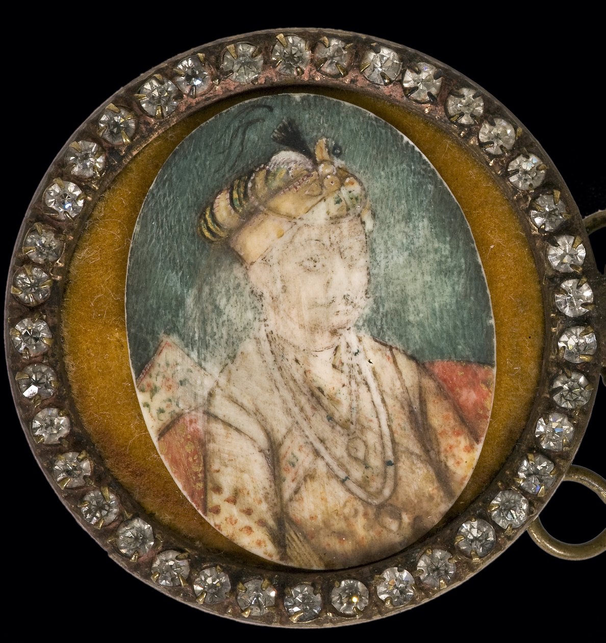 Jalaluddin Muhammad Akbar - Muotokuva Akbar Suuresta (1542-1605), Mughal-keisari - Anonyymi - Akvarelli, Guassi sarvessa - Museo del Prado, Madrid tekijältä Anonymous Anonymous