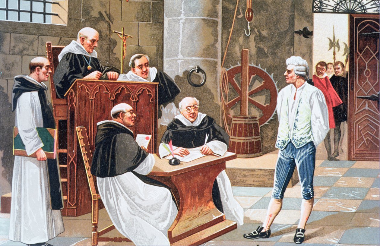Espanjalaisen teologi Miguel Serveton Ginebran tuomioistuimessa hänet tuomittiin poltettavaksi roviolla harhaopin takia vuonna 1553 tekijältä Anonymous Anonymous