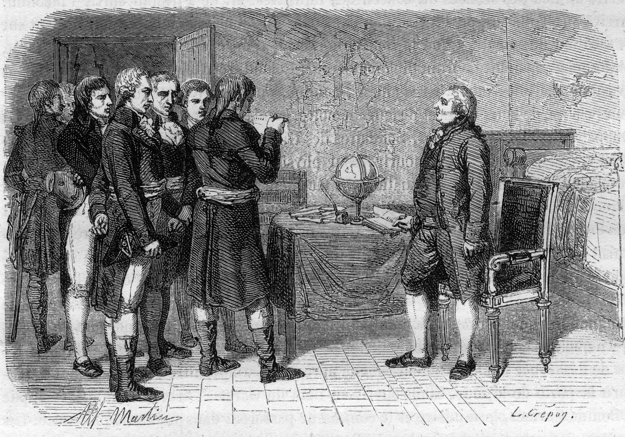 Ludvig XVI Ranskan kuningas sai kuolemantuomion, Le Temple tekijältä Anonymous Anonymous