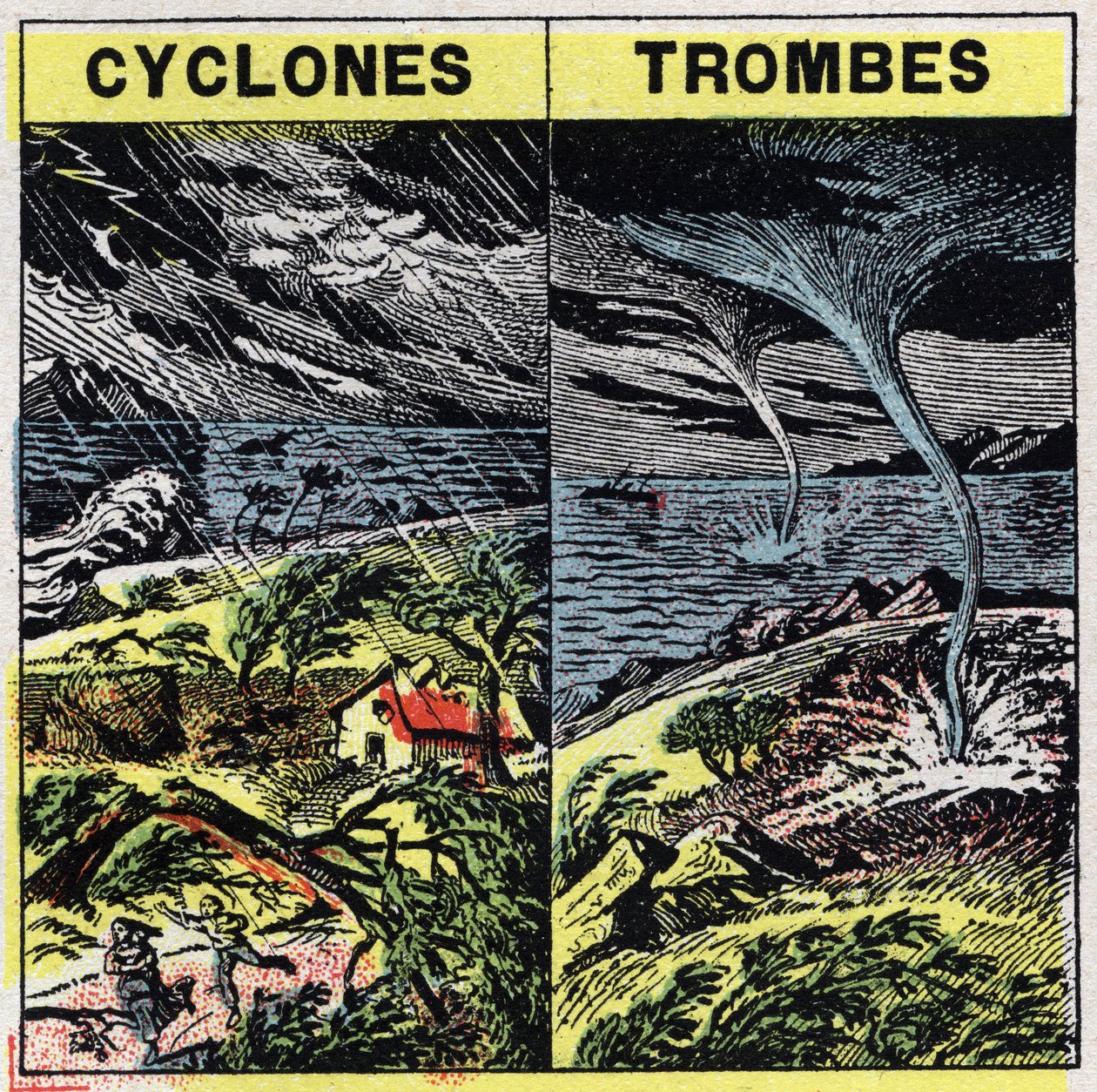 Meteorologia: syklonit ja rungot (tornadot). Anonyymi kuva vuodelta 1925. Yksityinen kokoelma. tekijältä Anonymous Anonymous