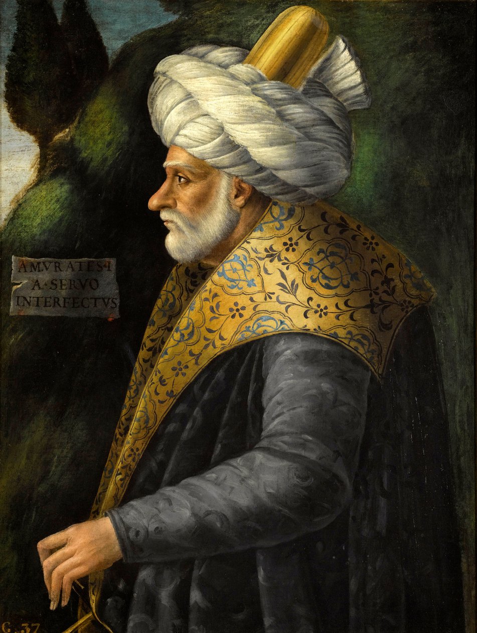Murad I - Anonymousin muotokuva sulttaani Murad I:stä (1326-1389) tekijältä Anonymous Anonymous