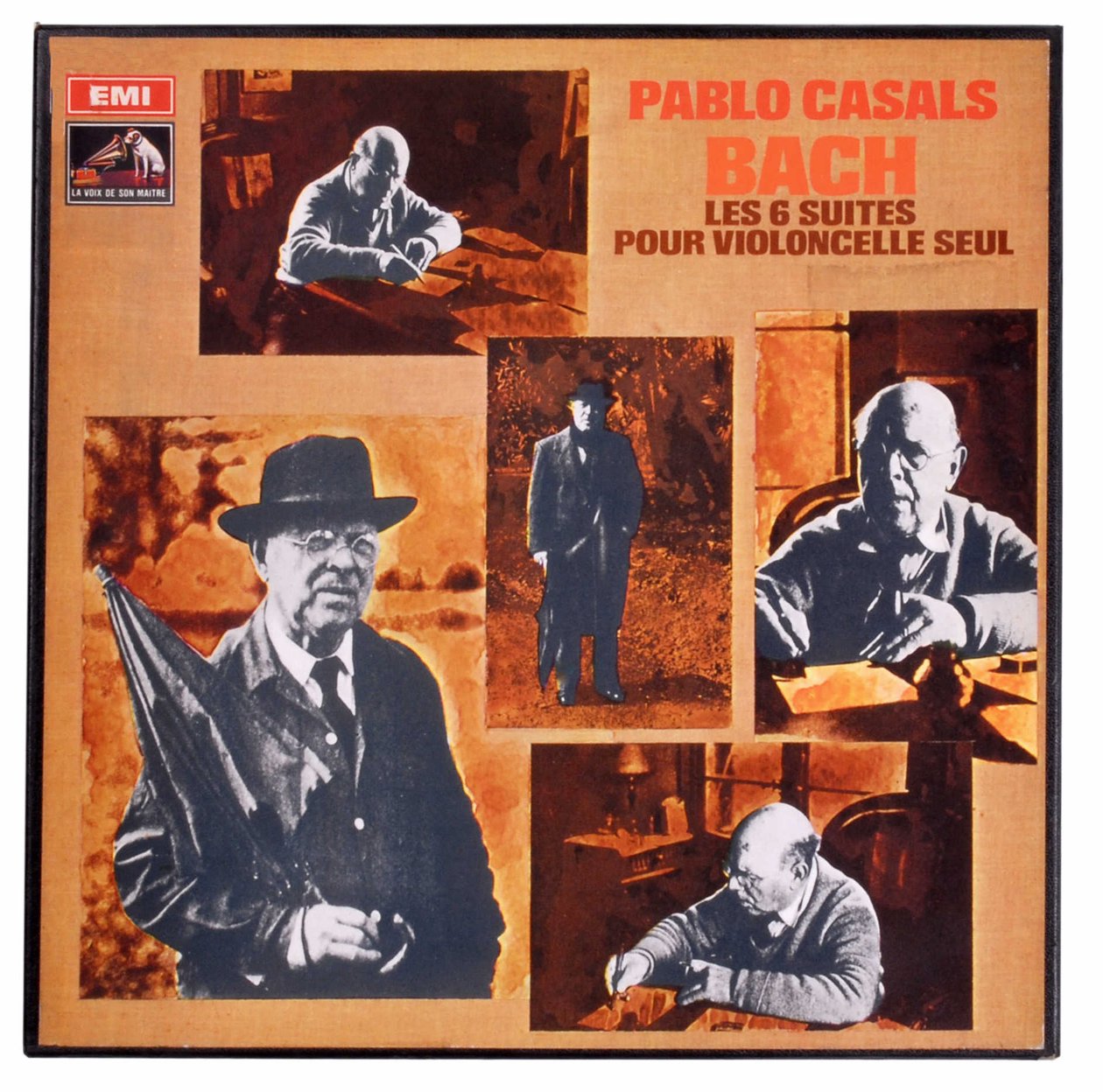 Pablo Casals äänittää Jean Sebastien Bachin (Johann Sebastian Bach) 6 sellosarjan tekijältä Anonymous Anonymous