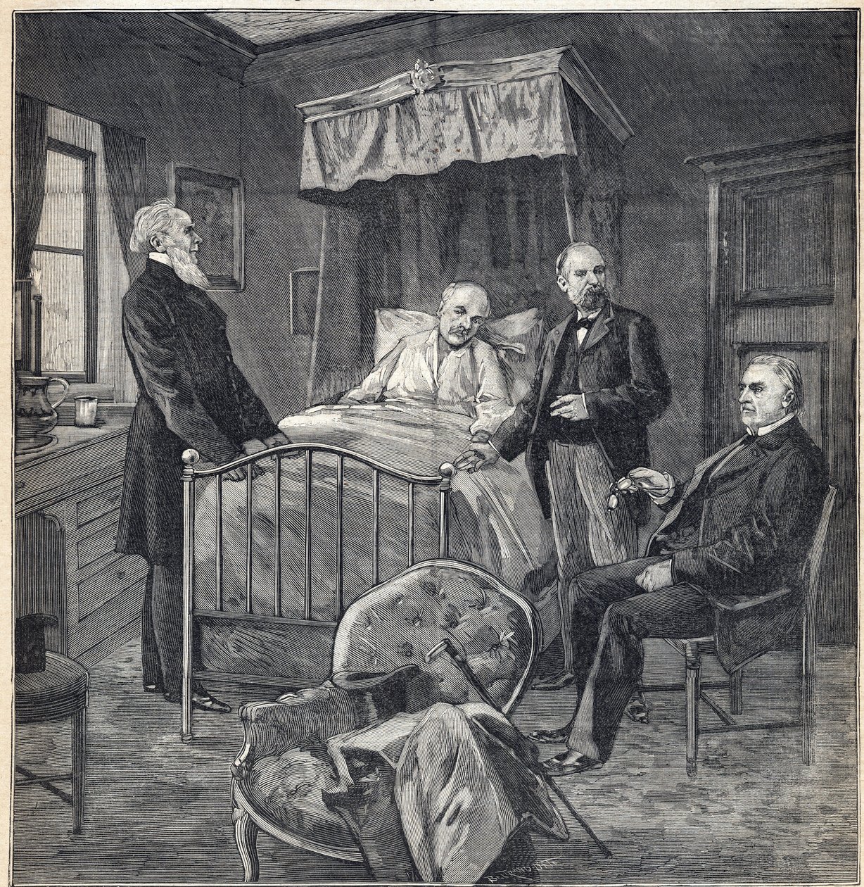 Panaman skandaali (Panaman tapaus): Cornelius Herzin (1845-1898) kamari ranskalais-amerikkalainen lääkäri ja liikemies Bournemouthissa: kliinisen lääkärin ja neurologin tohtori Jean Martin Charcotin (1825-1893) ja Paul Brouardelin (1837-) vierailu 1906) -  tekijältä Anonymous Anonymous