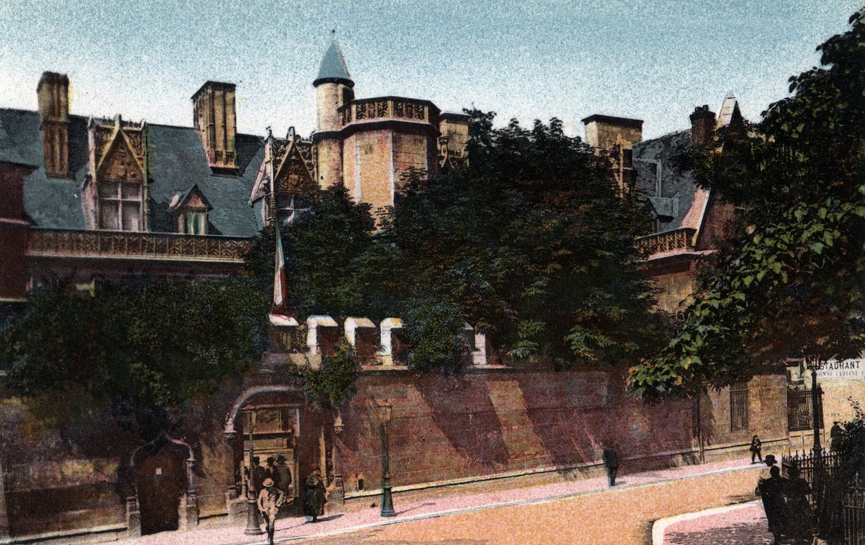 Pariisi: näkymä Musee de Clunylle. Valokuva vuodelta 1920 Pariisin kaupungin "" Artistic Album -albumissa". Yksityinen kokoelma. tekijältä Anonymous Anonymous