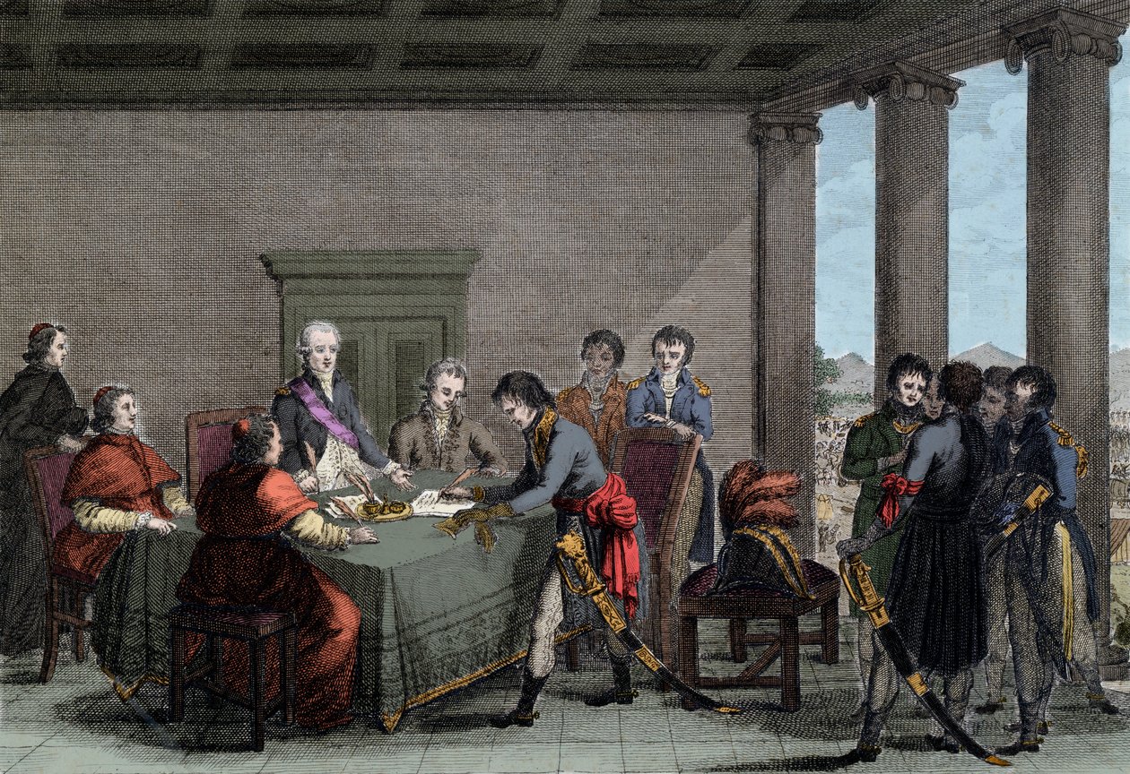 Tolentinon rauha Napoleon I:n ja paavi Pius VI:n välillä 18. helmikuuta tekijältä Anonymous Anonymous