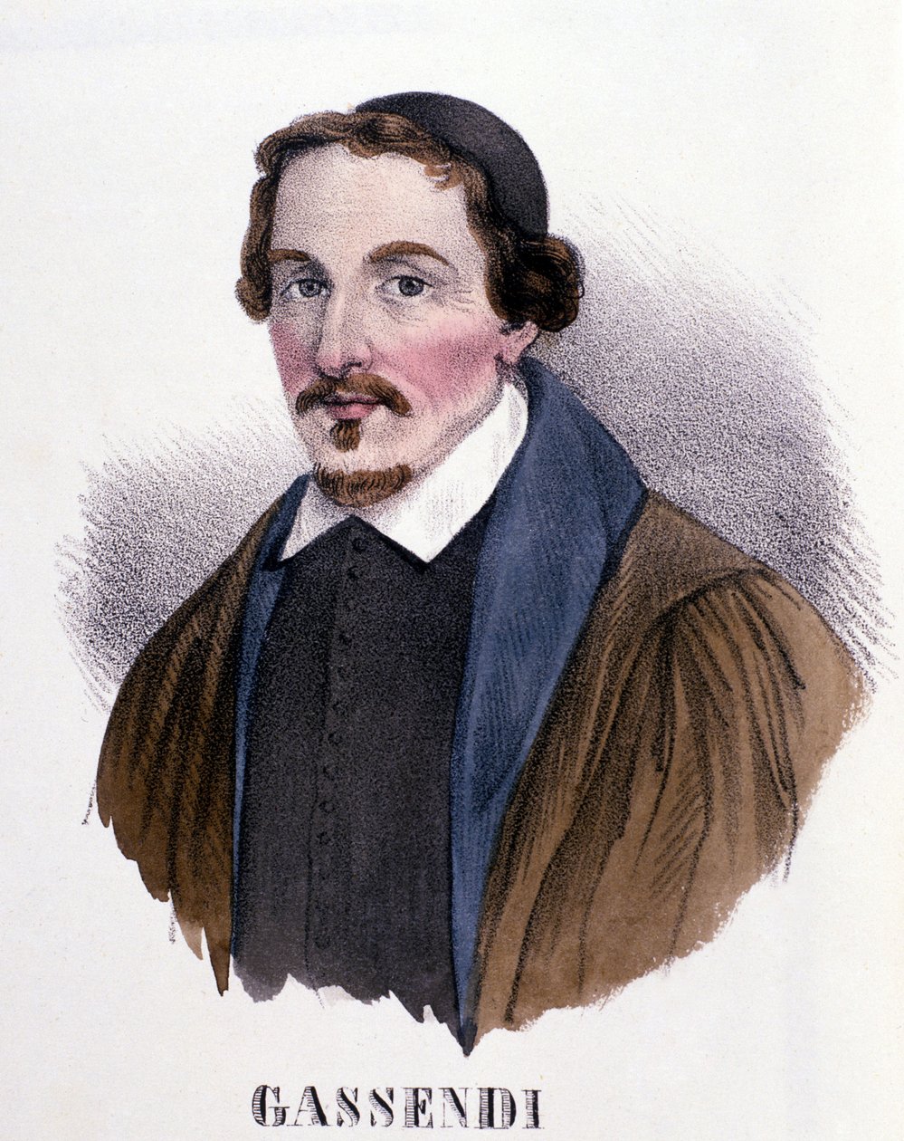 Pierre Gassendi (1592-1655), filòsof, astrònom, matemàtic i físic francès. .Milano.finès tekijältä Anonymous Anonymous