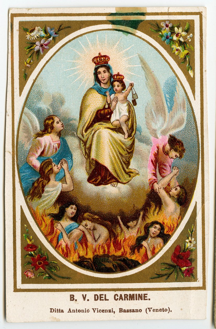 Hurskas kuva: Our Lady of Mount Carmel (kromolitografia) tekijältä Anonymous Anonymous