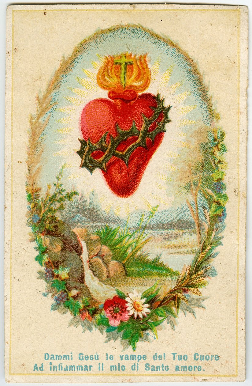 Hurskas kuva: Sacred Heart (kromolitografia) tekijältä Anonymous Anonymous