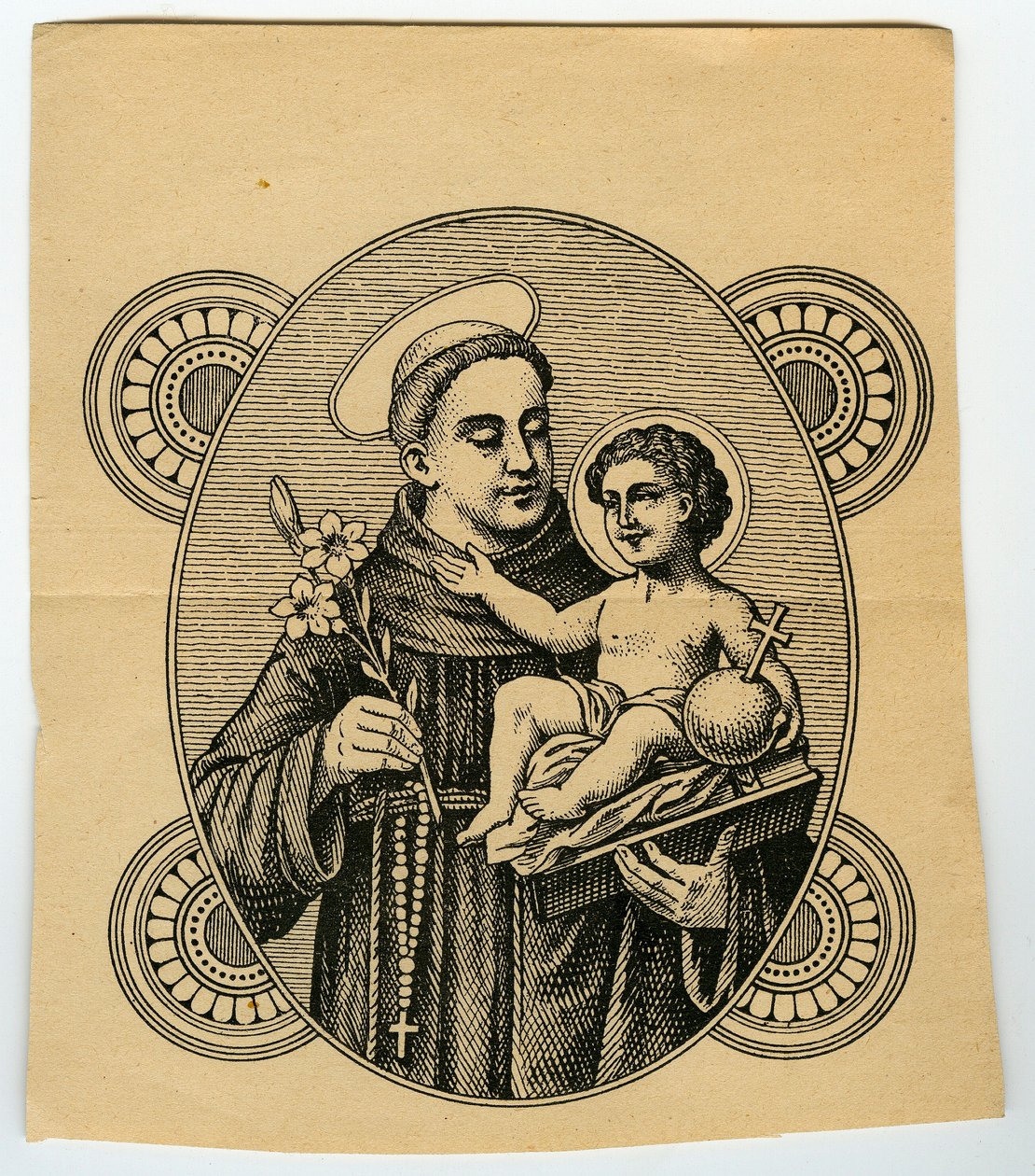 Hurskas kuva: Saint Anthony of Padova (kaiverrus) tekijältä Anonymous Anonymous