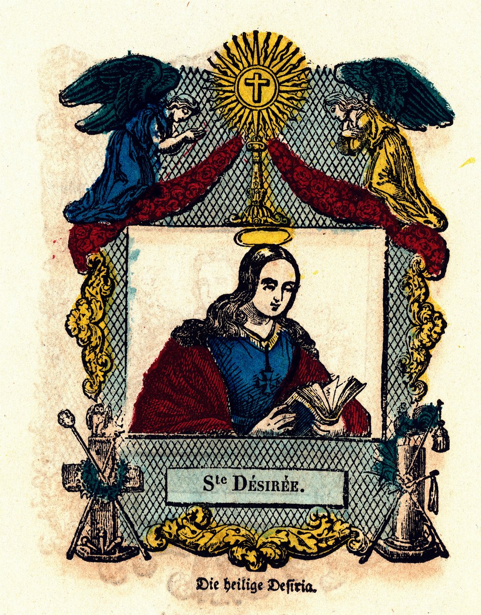 Imatge pietosa: Santa Desiree. Gravat del segle XIX Col·lecció particular finlandesa tekijältä Anonymous Anonymous