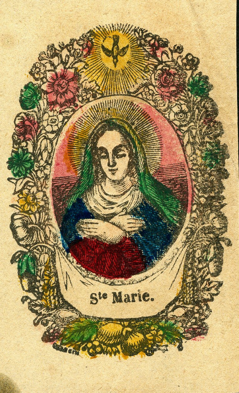 Hurskas kuva: Neitsyt Maria (Epinal print) tekijältä Anonymous Anonymous