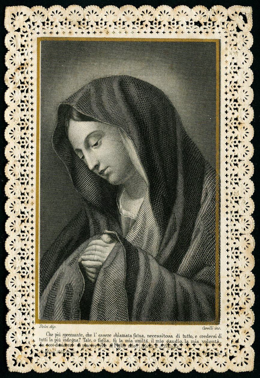 Hurskas kuva: Neitsyt Maria (kaiverrus) tekijältä Anonymous Anonymous