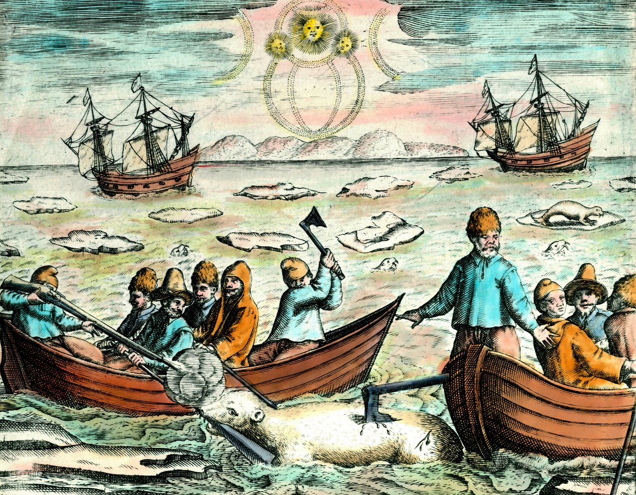Jääkarhunmetsästyspaikka Kanadassa. 1700-luvun kaiverrus Yksityinen kokoelma tekijältä Anonymous Anonymous