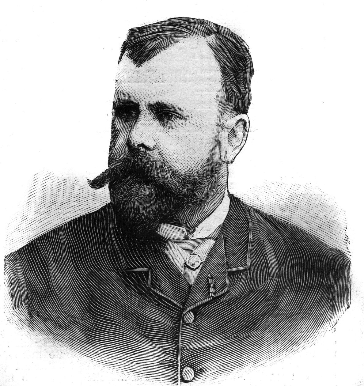 Albert Maignanin (1845-1908), ranskalaisen taidemaalarin muotokuva. Kaiverrus "" Le Peute Parisien"" tekijältä Anonymous Anonymous