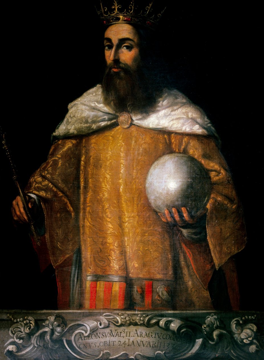 Muotokuva Alfonso IV:stä, Aragonian kuninkaasta nimeltä lempeä (1299-1336) (maalaus) tekijältä Anonymous Anonymous