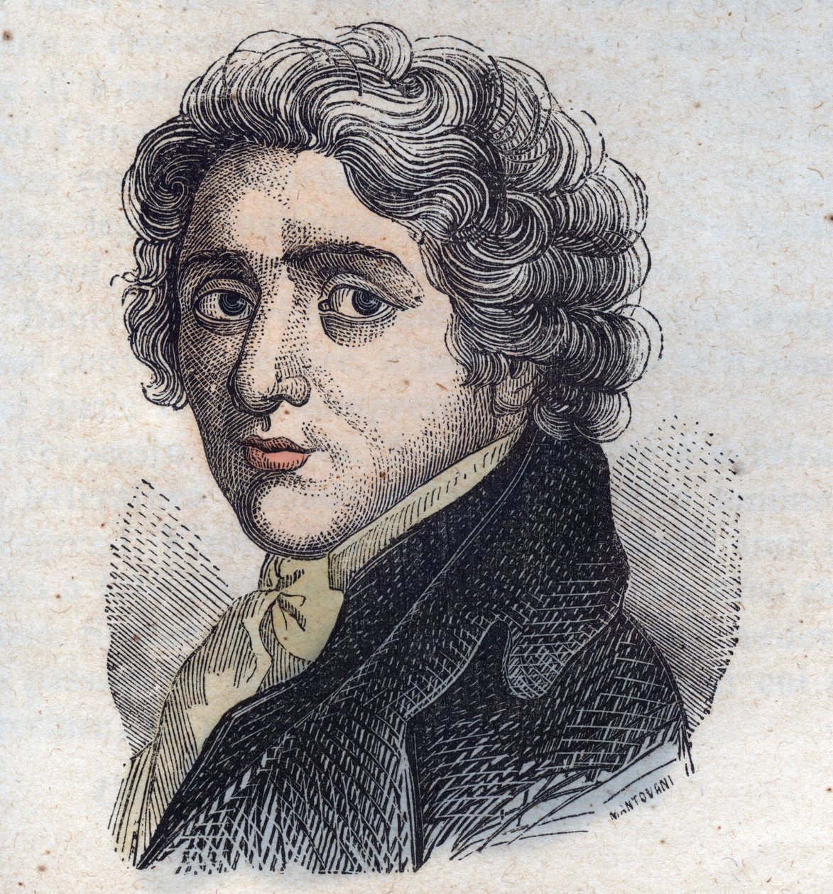 Andrea Appianin (1754-1817) muotokuva - kaiverrus - tekijältä Anonymous Anonymous