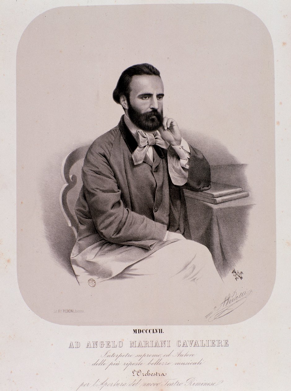Angelo Marianin muotokuva (litografia tekijältä Anonymous Anonymous